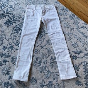 Pilcro and Letterpress White Jean in Tall 28